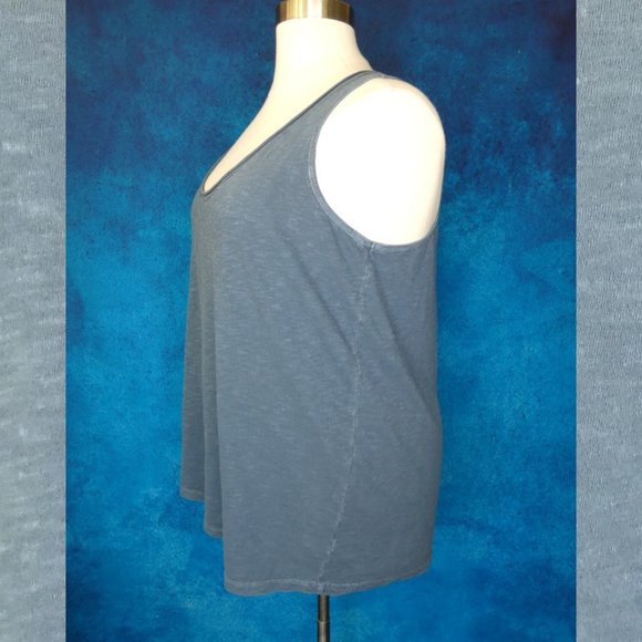 Distressed Blue Grey Tank Top Torrid Size 1 - Picture 4 of 8